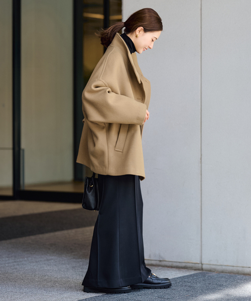 FRAMeWORK（フレームワーク）の「メルトンコクーンコート（その他アウター・レディース・ブラック/ブラウン/キャメル・36/38）」の20枚目の写真