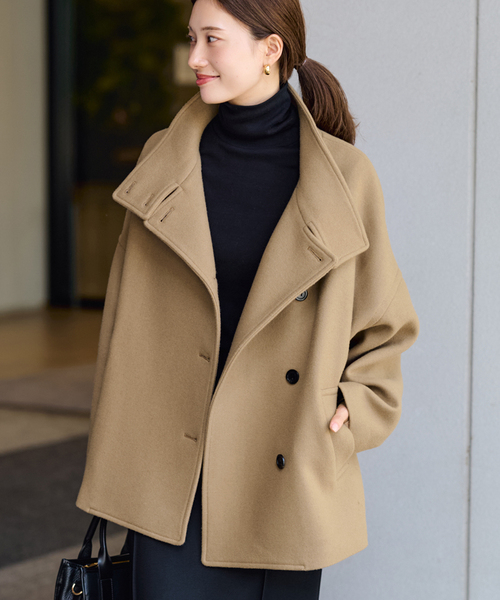 FRAMeWORK（フレームワーク）の「メルトンコクーンコート（その他アウター・レディース・ブラック/ブラウン/キャメル・36/38）」の22枚目の写真