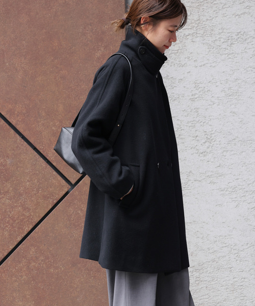 WEB限定追加2》尾州ウールモッサWブレストハーフコート（その他