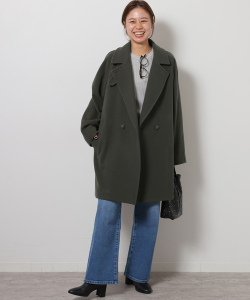 JOURNAL STANDARD relume ウールモッサWブレストコート WEB限定追加2》尾州ウールモッサWブレストハーフコート（その他