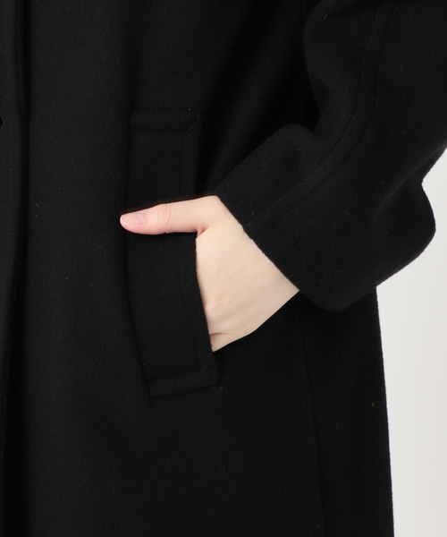 JOURNAL STANDARD relume（ジャーナルスタンダード　レリューム）の「《WEB限定追加2》尾州ウールモッサWブレストハーフコート（その他アウター・レディース・チャコールグレー/ブラック・36/38）」の7枚目の写真