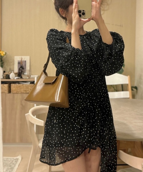 JUMELLE（ジュメロ）の「ドットチュニック（チュニック・レディース・ホワイト/ブラック・FREE）」の2枚目の写真