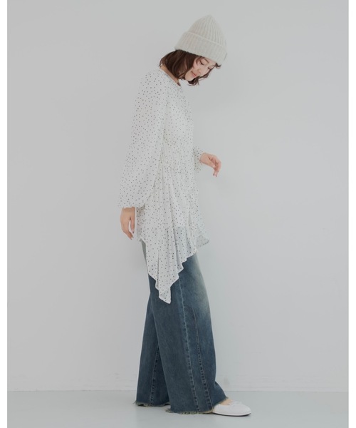 JUMELLE（ジュメロ）の「ドットチュニック（チュニック・レディース・ホワイト/ブラック・FREE）」の17枚目の写真