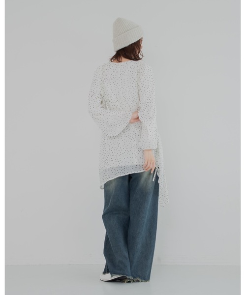 JUMELLE（ジュメロ）の「ドットチュニック（チュニック・レディース・ホワイト/ブラック・FREE）」の18枚目の写真