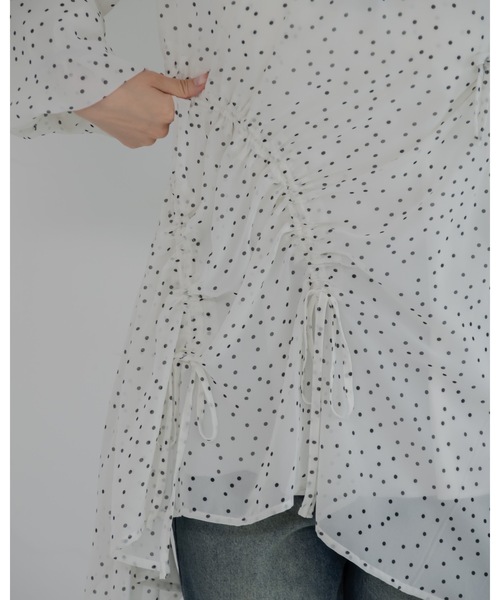 JUMELLE（ジュメロ）の「ドットチュニック（チュニック・レディース・ホワイト/ブラック・FREE）」の22枚目の写真