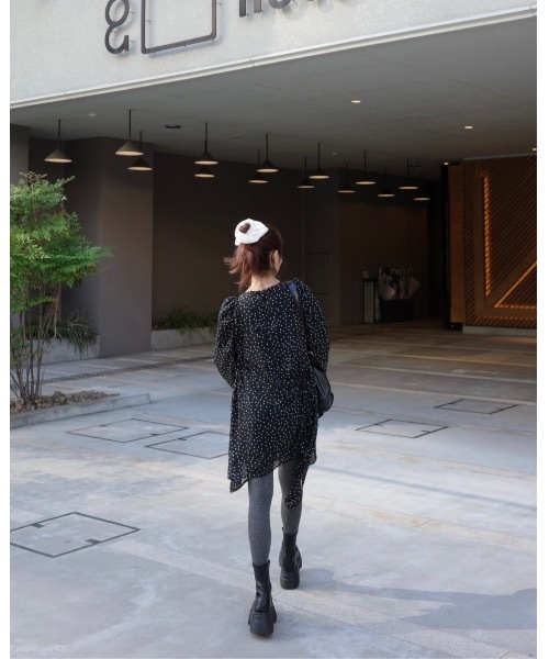 JUMELLE（ジュメロ）の「ドットチュニック（チュニック・レディース・ホワイト/ブラック・FREE）」の11枚目の写真