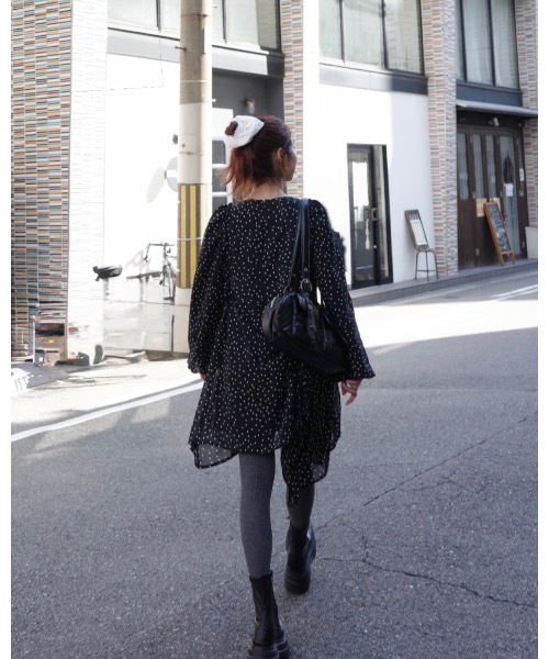 JUMELLE（ジュメロ）の「ドットチュニック（チュニック・レディース・ホワイト/ブラック・FREE）」の12枚目の写真