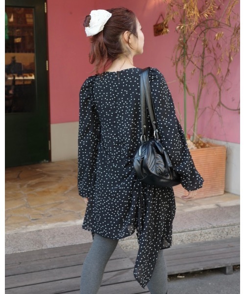 JUMELLE（ジュメロ）の「ドットチュニック（チュニック・レディース・ホワイト/ブラック・FREE）」の13枚目の写真