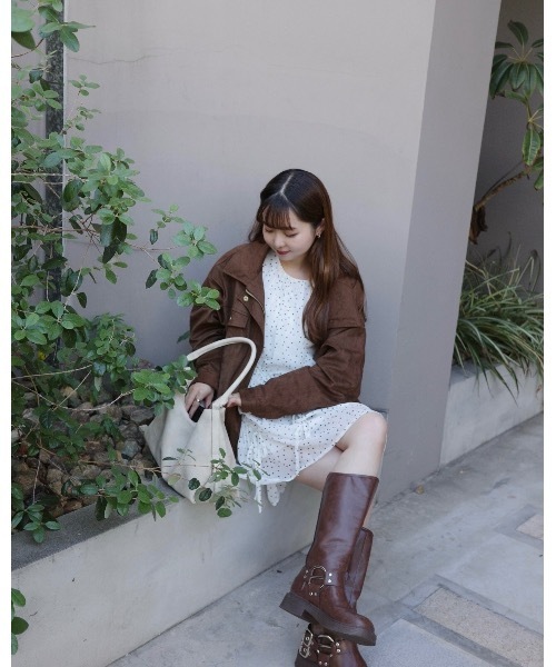 JUMELLE（ジュメロ）の「ドットチュニック（チュニック・レディース・ホワイト/ブラック・FREE）」の6枚目の写真