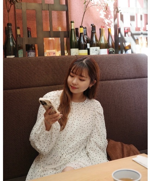 JUMELLE（ジュメロ）の「ドットチュニック（チュニック・レディース・ホワイト/ブラック・FREE）」の8枚目の写真