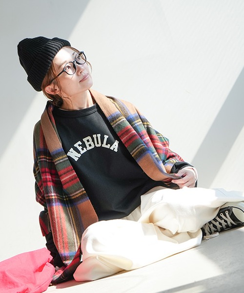 SOLAMONAT(ソラモナ)の「ペンネ天竺 モックネック裾紐プルオーバー"NEBULA"(Tシャツ/カットソー・レディース・ブラック/ライトピンク/ホワイト/杢グレー・FREE)」の3枚目の写真