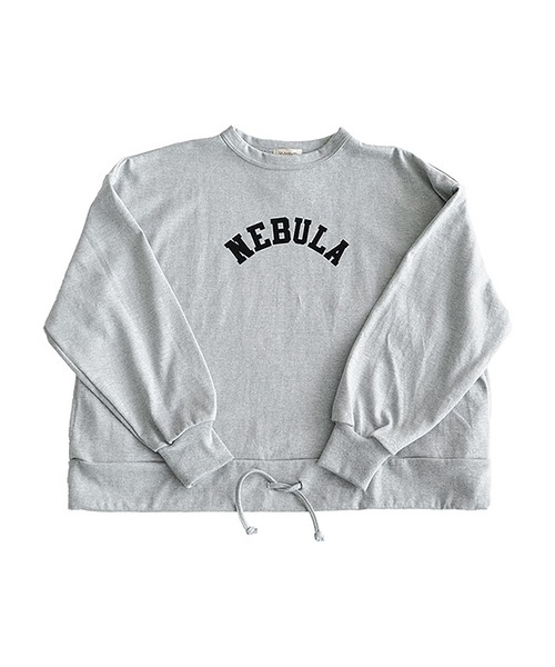 SOLAMONAT(ソラモナ)の「ペンネ天竺 モックネック裾紐プルオーバー"NEBULA"(Tシャツ/カットソー・レディース・ブラック/ライトピンク/ホワイト/杢グレー・FREE)」の13枚目の写真