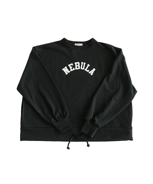SOLAMONAT(ソラモナ)の「ペンネ天竺 モックネック裾紐プルオーバー"NEBULA"(Tシャツ/カットソー・レディース・ブラック/ライトピンク/ホワイト/杢グレー・FREE)」の10枚目の写真