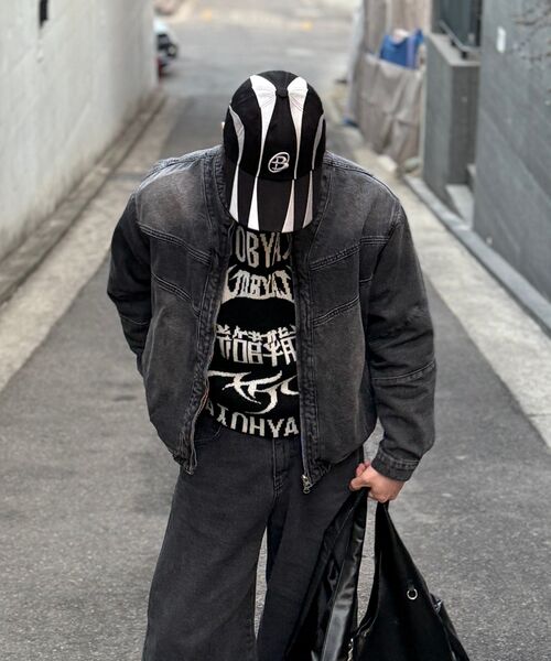 BLACKPURPLE（ブラックパープル）の「Blade cap-black&silver（キャップ・メンズ・ブラック×シルバー・ONE SIZE）」の11枚目の写真