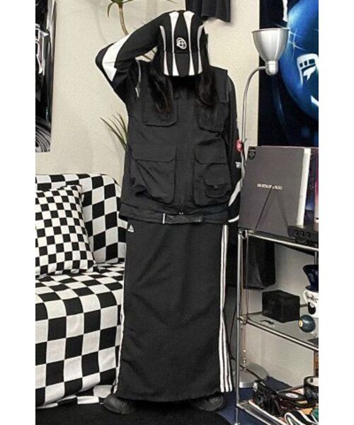 BLACKPURPLE（ブラックパープル）の「Blade cap-black&silver（キャップ・メンズ・ブラック×シルバー・ONE SIZE）」の7枚目の写真