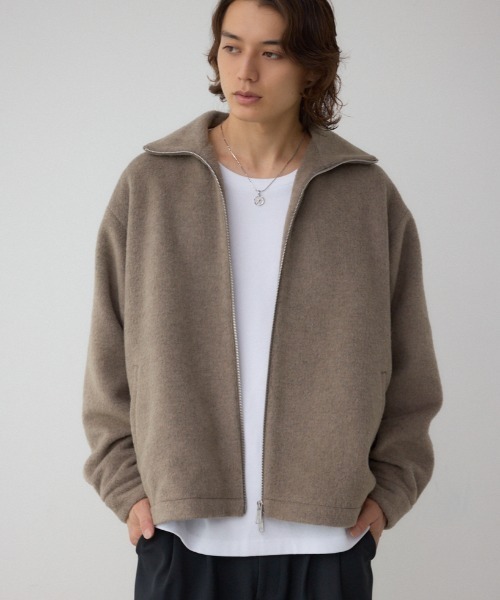 セール】起毛スタンドカラージップアップブルゾン（ブルゾン）｜AZUL