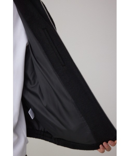 AZUL by moussy（アズールバイマウジー）の「起毛スタンドカラージップアップブルゾン（ブルゾン・メンズ・ブラック系その他/グレー/ブラック/ダークベージュ・MEDIUM/LARGE）」の22枚目の写真