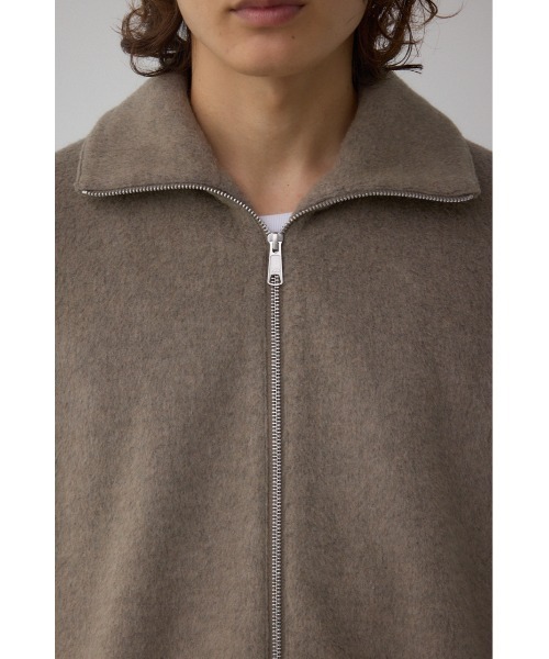 AZUL by moussy（アズールバイマウジー）の「起毛スタンドカラージップアップブルゾン（ブルゾン・メンズ・ブラック系その他/グレー/ブラック/ダークベージュ・MEDIUM/LARGE）」の11枚目の写真