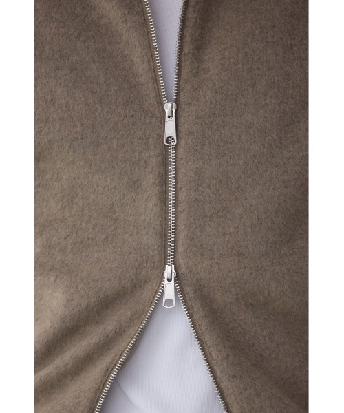 AZUL by moussy（アズールバイマウジー）の「起毛スタンドカラージップアップブルゾン（ブルゾン・メンズ・ブラック系その他/グレー/ブラック/ダークベージュ・MEDIUM/LARGE）」の16枚目の写真