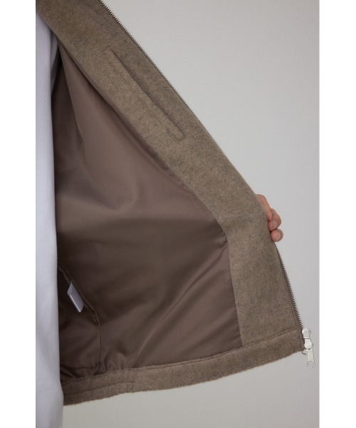 AZUL by moussy（アズールバイマウジー）の「起毛スタンドカラージップアップブルゾン（ブルゾン・メンズ・ブラック系その他/グレー/ブラック/ダークベージュ・MEDIUM/LARGE）」の17枚目の写真