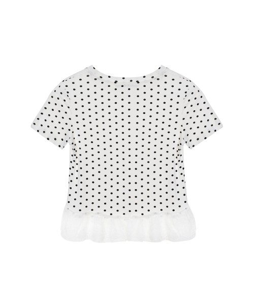 NICK&NICOLE(ニックアンドニコール)の「DOTS LACE HALF TOP_IVORY(Tシャツ/カットソー・レディース・その他・FREE)」の5枚目の写真