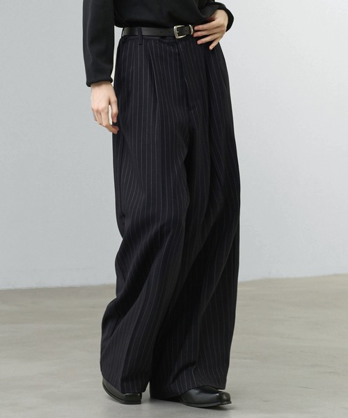 CALLNE(カルネ)の「【CALLNE】2Tuck Baggy Slacks / 2タックバギースラックス(スラックス・メンズ・ブラック系/ブラック・M/L)」の12枚目の写真