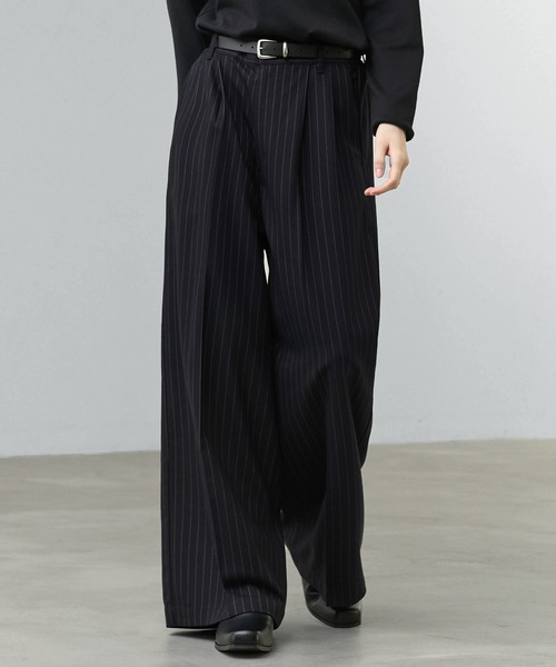 CALLNE(カルネ)の「【CALLNE】2Tuck Baggy Slacks / 2タックバギースラックス(スラックス・メンズ・ブラック系/ブラック・M/L)」の13枚目の写真