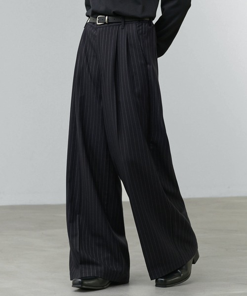 CALLNE(カルネ)の「【CALLNE】2Tuck Baggy Slacks / 2タックバギースラックス(スラックス・メンズ・ブラック系/ブラック・M/L)」の15枚目の写真