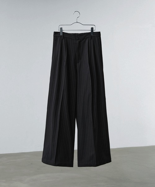 CALLNE(カルネ)の「【CALLNE】2Tuck Baggy Slacks / 2タックバギースラックス(スラックス・メンズ・ブラック系/ブラック・M/L)」の22枚目の写真