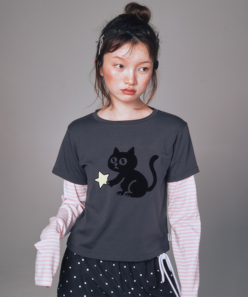 YOUHEE(ユヒ)の「YOUHEETIC LAYERED LONG SLEEVE(Tシャツ/カットソー・レディース・その他・FREE)」の1枚目の写真