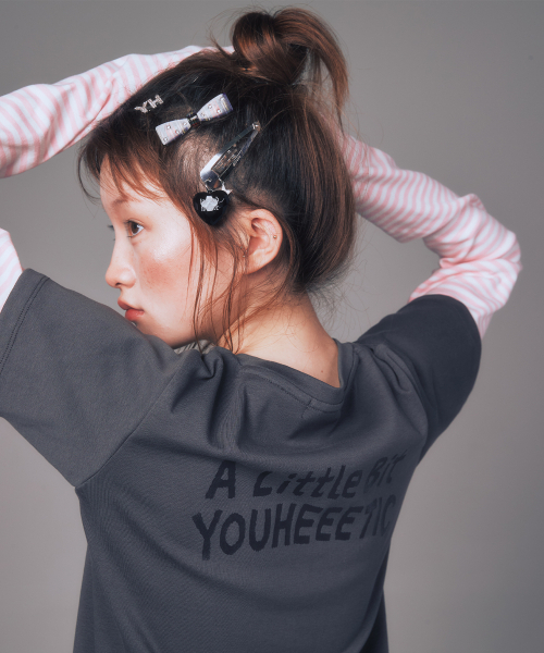 YOUHEE(ユヒ)の「YOUHEETIC LAYERED LONG SLEEVE(Tシャツ/カットソー・レディース・その他・FREE)」の2枚目の写真