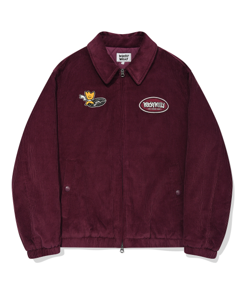 Wacky WiLLy（ワッキーウィリー）の「コーデュロイブルゾンジャケットパープル（ブルゾン・レディース・その他・SMALL/MEDIUM/LARGE）」の2枚目の写真