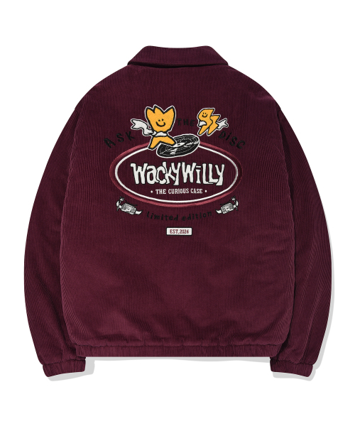 Wacky WiLLy（ワッキーウィリー）の「コーデュロイブルゾンジャケットパープル（ブルゾン・レディース・その他・SMALL/MEDIUM/LARGE）」の3枚目の写真