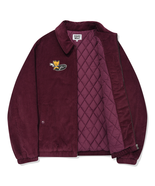 Wacky WiLLy（ワッキーウィリー）の「コーデュロイブルゾンジャケットパープル（ブルゾン・レディース・その他・SMALL/MEDIUM/LARGE）」の4枚目の写真