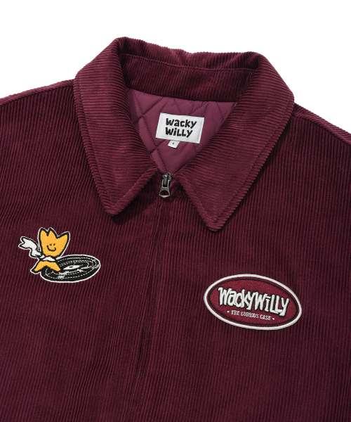 Wacky WiLLy（ワッキーウィリー）の「コーデュロイブルゾンジャケットパープル（ブルゾン・レディース・その他・SMALL/MEDIUM/LARGE）」の5枚目の写真