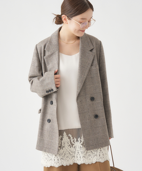 ソフトチェック ジャケット（テーラードジャケット）｜IENA（イエナ