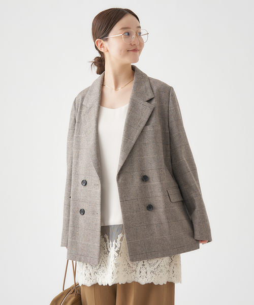 ソフトチェック ジャケット（テーラードジャケット）｜IENA（イエナ