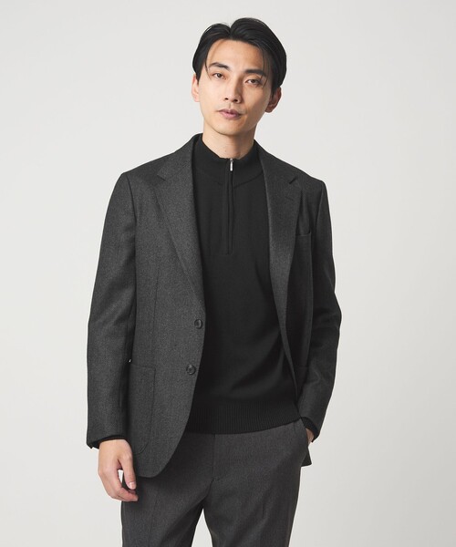 green label relaxing（グリーンレーベルリラクシング）の「GLR CLOTH ミルドカルゼ 2B RG ジャケット（テーラードジャケット・メンズ・ダークグレー/ネイビー・S/M/L/XL）」の2枚目の写真