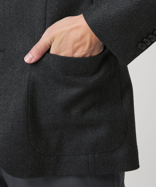 green label relaxing（グリーンレーベルリラクシング）の「GLR CLOTH ミルドカルゼ 2B RG ジャケット（テーラードジャケット・メンズ・ダークグレー/ネイビー・S/M/L/XL）」の15枚目の写真