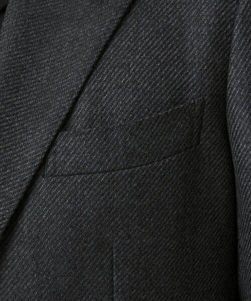 green label relaxing（グリーンレーベルリラクシング）の「GLR CLOTH ミルドカルゼ 2B RG ジャケット（テーラードジャケット・メンズ・ダークグレー/ネイビー・S/M/L/XL）」の16枚目の写真
