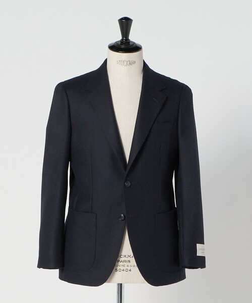 green label relaxing（グリーンレーベルリラクシング）の「GLR CLOTH ミルドカルゼ 2B RG ジャケット（テーラードジャケット・メンズ・ダークグレー/ネイビー・S/M/L/XL）」の21枚目の写真