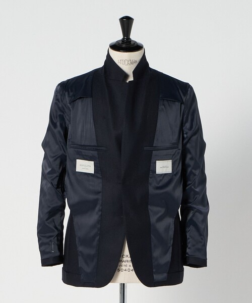 green label relaxing（グリーンレーベルリラクシング）の「GLR CLOTH ミルドカルゼ 2B RG ジャケット（テーラードジャケット・メンズ・ダークグレー/ネイビー・S/M/L/XL）」の4枚目の写真