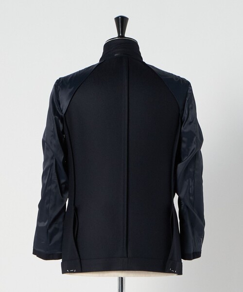 green label relaxing（グリーンレーベルリラクシング）の「GLR CLOTH ミルドカルゼ 2B RG ジャケット（テーラードジャケット・メンズ・ダークグレー/ネイビー・S/M/L/XL）」の5枚目の写真