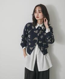 SENSE OF PLACE by URBAN RESEARCH | 『洗濯可』ジャガードフラワーコンパクトニットカーディガン(カーディガン/ボレロ)