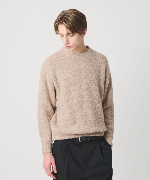 BEAUTY&YOUTH UNITED ARROWS（ビューティーアンドユースユナイテッドアローズ）の「ITLIAN プードル クルーネック ニット（ニット/セーター・メンズ・ブラック/イエロー/コバルトブルー/ベージュ・XL/S/L/M）」の5枚目の写真