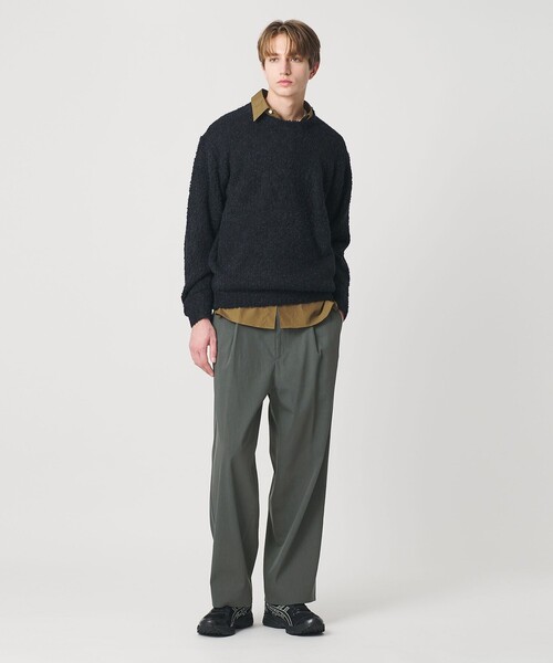 BEAUTY&YOUTH UNITED ARROWS（ビューティーアンドユースユナイテッドアローズ）の「ITLIAN プードル クルーネック ニット（ニット/セーター・メンズ・ブラック/イエロー/コバルトブルー/ベージュ・XL/S/L/M）」の7枚目の写真