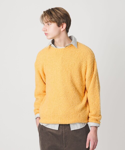 BEAUTY&YOUTH UNITED ARROWS（ビューティーアンドユースユナイテッドアローズ）の「ITLIAN プードル クルーネック ニット（ニット/セーター・メンズ・ブラック/イエロー/コバルトブルー/ベージュ・XL/S/L/M）」の13枚目の写真