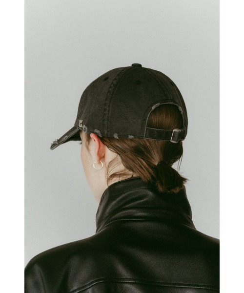 Knuth Marf（クヌースマーフ）の「K motif damage cap（キャップ・レディース・ブラック/ブラウン・ONE SIZE）」の8枚目の写真