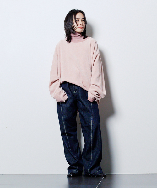 CITYSHOP（シティーショップ）の「《追加》PE WASH PULLOVER：カットソー（Tシャツ/カットソー・レディース・ブラック/チャコールグレー/ピンク/ホワイト・FREE）」の11枚目の写真