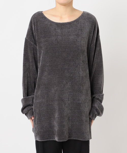 CITYSHOP（シティーショップ）の「《追加》PE WASH PULLOVER：カットソー（Tシャツ/カットソー・レディース・ブラック/チャコールグレー/ピンク/ホワイト・FREE）」の13枚目の写真